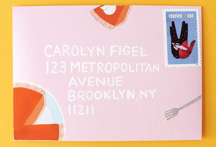 校園清新信紙信封設(shè)計(jì)制作  第1張